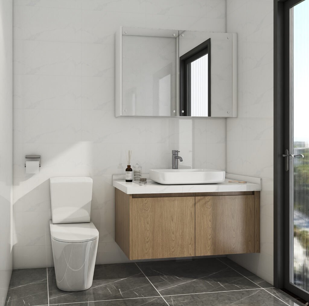 Wall-mounted vanity