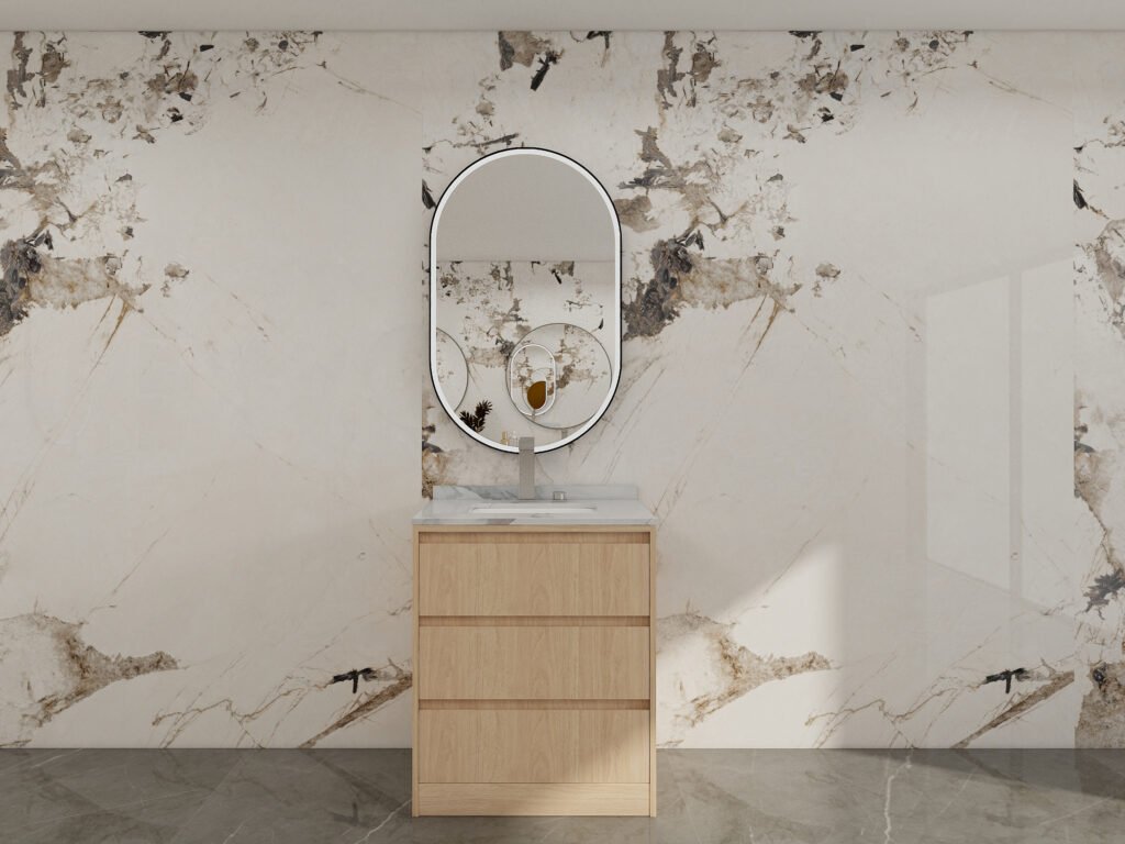 Single-basin vanity