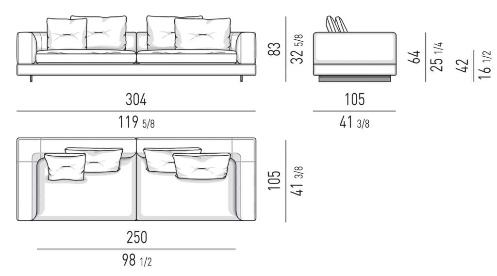 Custom modular sofa